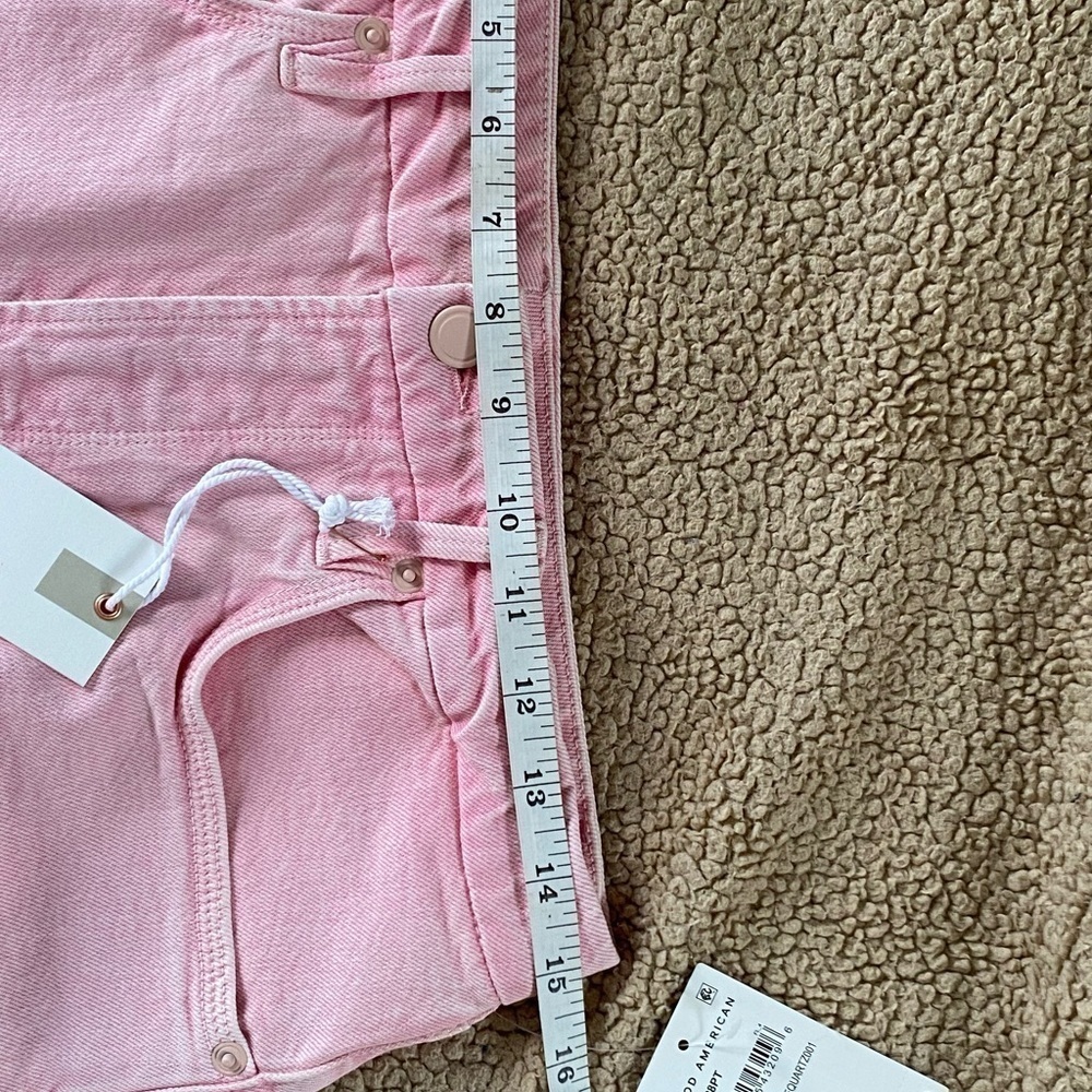 NWT Good American ‘90’s Rose Quartz Relaxed Jeans Sz: 6/28 inseam: 32” - Picture 6 of 11